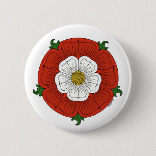 Badge Rond 5 Cm Tudor Rose