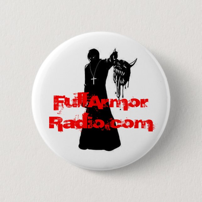 Badge Rond 5 Cm Tueur de démon, FullArmorRadio.com (Devant)