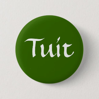 Badge Rond 5 Cm Tuit, vert olive
