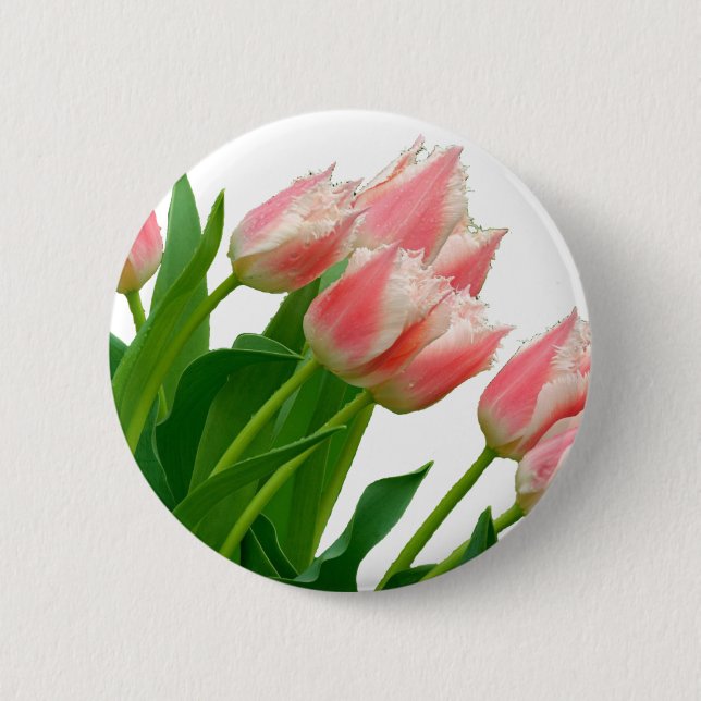 Badge Rond 5 Cm Tulipe (Devant)