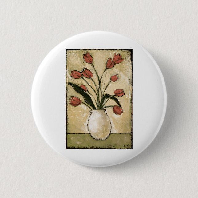 Badge Rond 5 Cm Tulipes BAG10-V2 dans Red.tif (Devant)