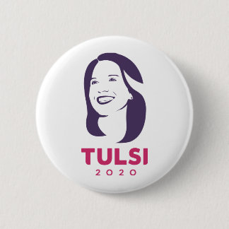 Badge Rond 5 Cm Tulsi 2020 pour l'Amérique