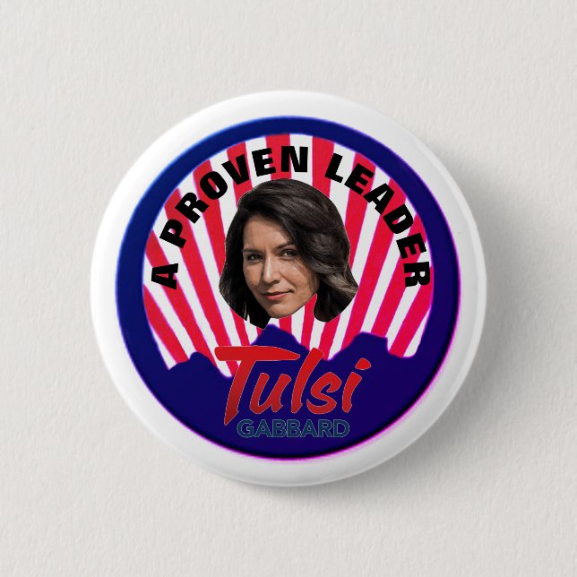 Badge Rond 5 Cm Tulsi Gabbard 2020 (Devant)