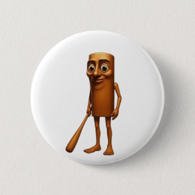 Badge Rond 5 Cm Tung Tung Sahur (Devant)