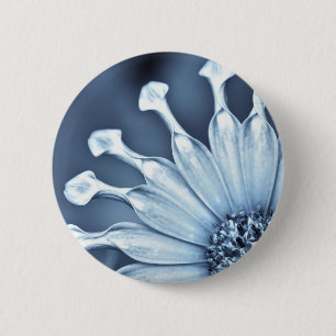 Badge Rond 5 Cm Tunicier bleu de Bell avec le filtre de sélénium