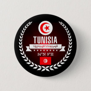 Badge Rond 5 Cm Tunisia