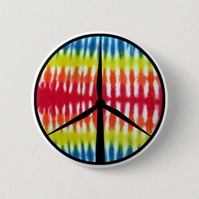 Badge Rond 5 Cm Turbine de paix (Devant)