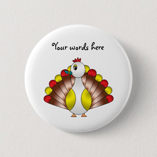 Badge Rond 5 Cm Turducken (Devant)