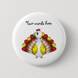 Badge Rond 5 Cm Turducken