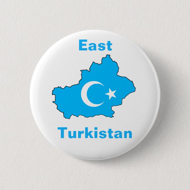Badge Rond 5 Cm Turkistan est (Devant)