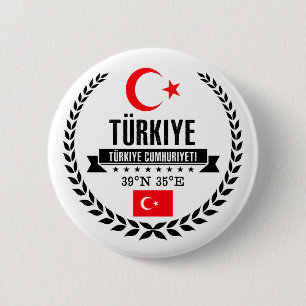 Badge Rond 5 Cm Turquie