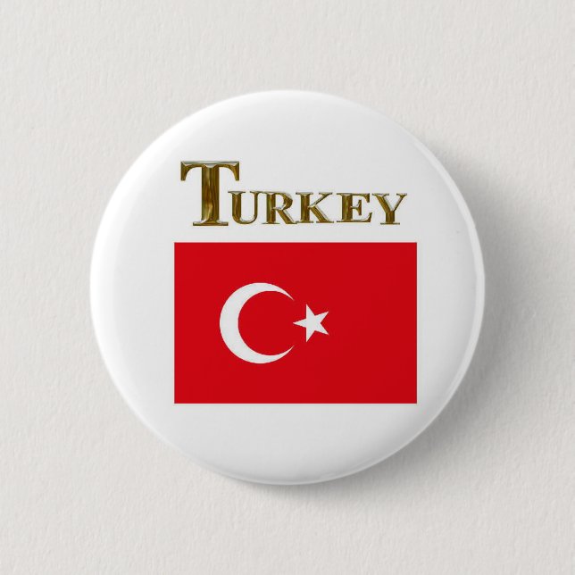 BADGE ROND 5 CM TURQUIE (Devant)