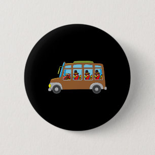 Badge Rond 5 Cm Turquie équitation École Bus Thanksgiving Day Funn