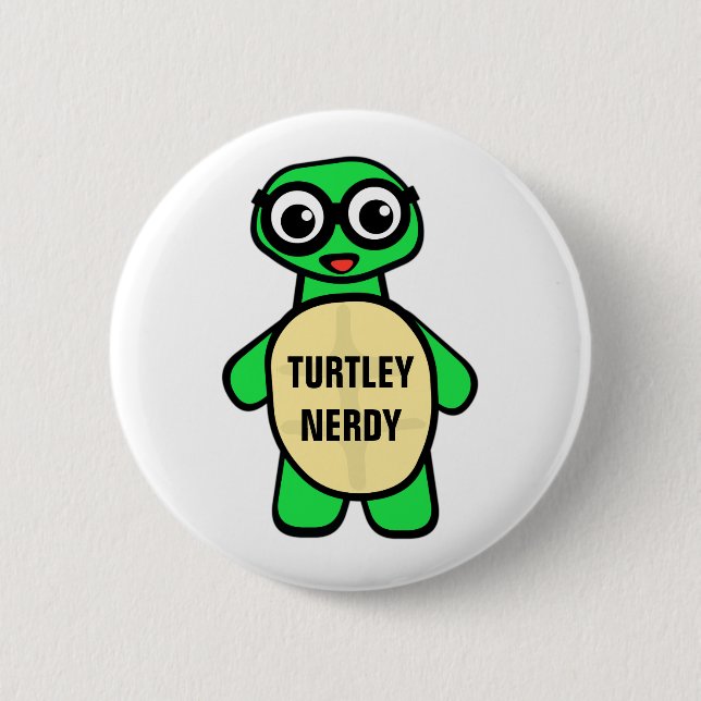 Badge Rond 5 Cm Turtley ringard (Devant)