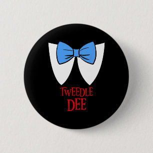 Badge Rond 5 Cm Tweedle Dee Costume Halloween Fairytale Caractère