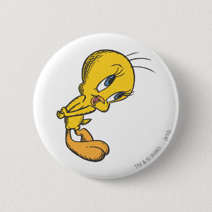 Badge Rond 5 Cm Tweety Bashful