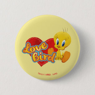 Badge Rond 5 Cm TWEETY™ - Oiseau de l'amour