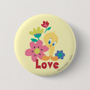 Badge Rond 5 Cm TWEETY™ Red Love