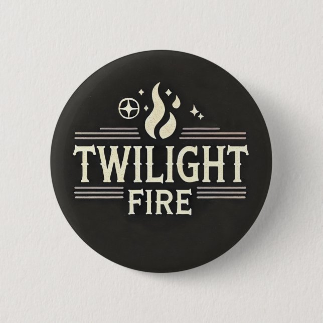 Badge Rond 5 Cm Twilight Fire - Bouton (Devant)