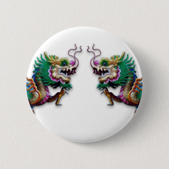 Badge Rond 5 Cm Twin Dragons (Devant)