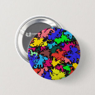 Badge Rond 5 Cm Twirl coloré Abstrait /