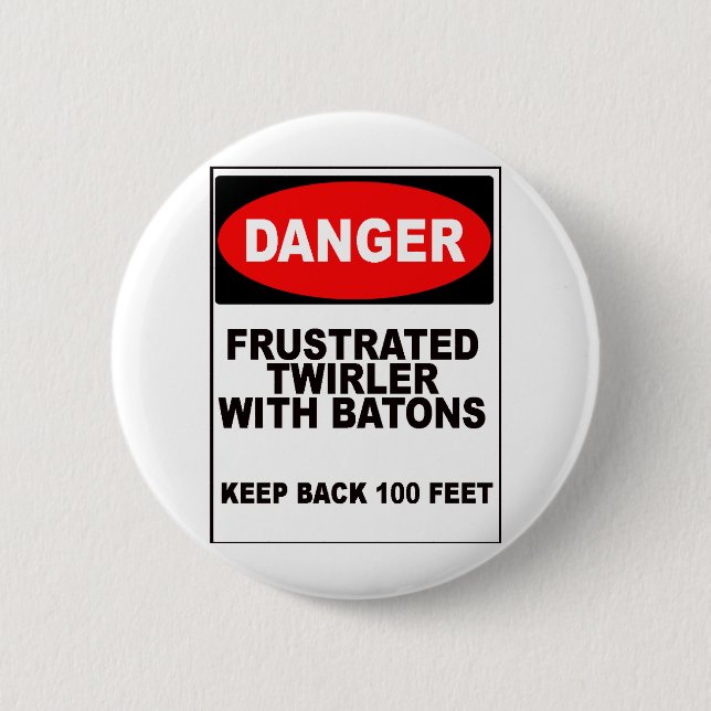 Badge Rond 5 Cm Twirler frustrant (Devant)