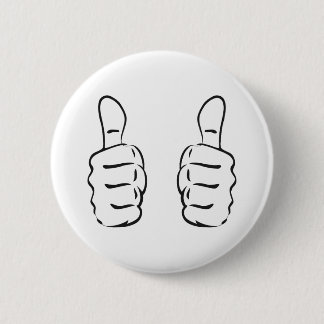 Badge Rond 5 Cm Two Big Thumbs Up