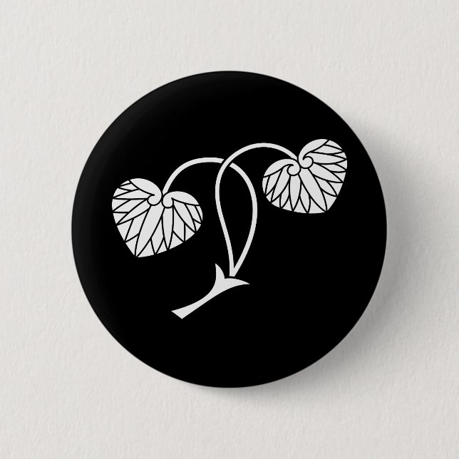 Badge Rond 5 Cm Two-leaf hollyhock (Devant)
