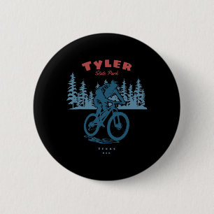 Badge Rond 5 Cm Tyler State Park Vélo de Montagne Cyclisme