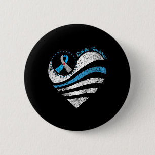 Badge Rond 5 Cm Type 1 Diabète Sensibilisation Ruban cardiaque
