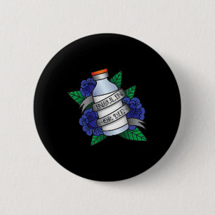 Badge Rond 5 Cm Type 1 Diabète T1D Sensibilisation Insuline Ou Mor