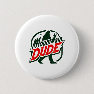 Badge Rond 5 Cm Type drôle de montagne Bigfoot Sasquatch Cadeau de