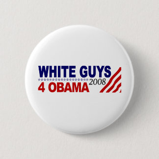 Badge Rond 5 Cm Types blancs 4 Obama
