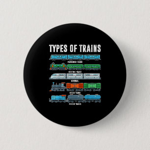 Badge Rond 5 Cm Types De Trains Chemise Enfant Garçon Locomotive F