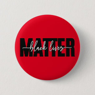 Badge Rond 5 Cm Typographie élégante Black Lives Matter