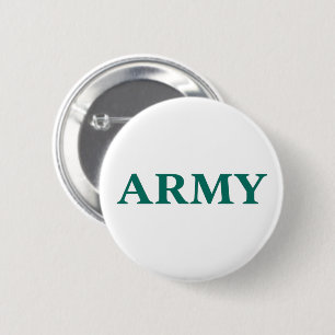 Badge Rond 5 Cm Typographie Gras Style Militaire Minimal Texte