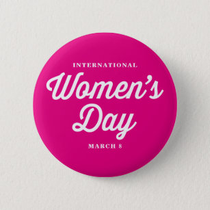 Badge Rond 5 Cm Typographie I du jour des femmes internationales