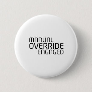 Badge Rond 5 Cm Typographie minimaliste de statut opérationnel
