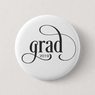 Badge Rond 5 Cm Typographie tendance avec votre année de classe