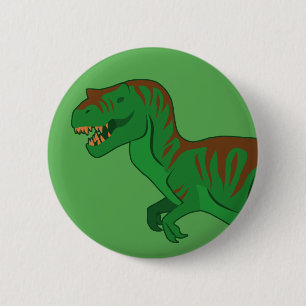 Badge Rond 5 Cm Tyrannosaurus
