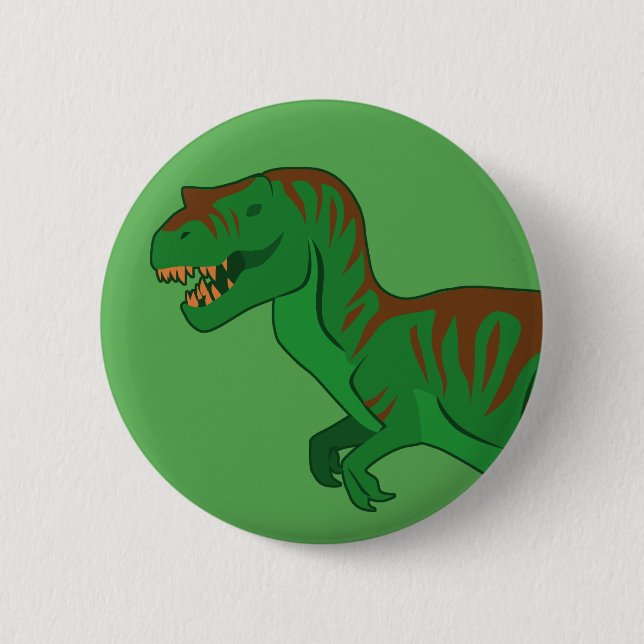 Badge Rond 5 Cm Tyrannosaurus (Devant)