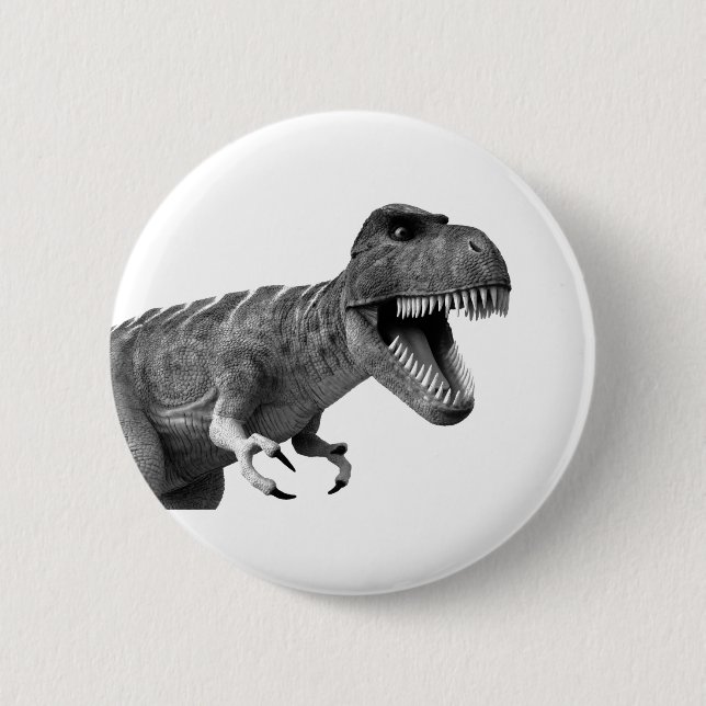 Badge Rond 5 Cm Tyrannosaurus Rex (Devant)