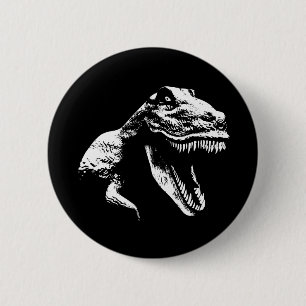 Badge Rond 5 Cm Tyrannosaurus Rex