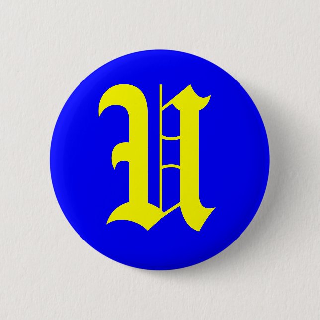 BADGE ROND 5 CM U - ANCIEN ANGLAIS (Devant)