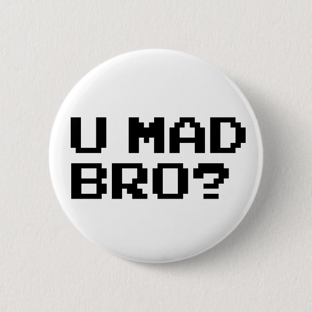 BADGE ROND 5 CM U BRO FOU ? (Devant)