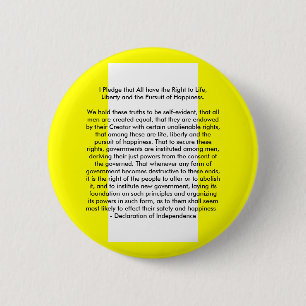 Badge Rond 5 Cm ! ! U Créer une déclaration d'indépendance