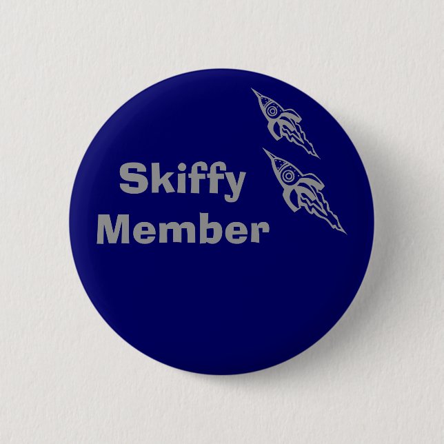 Badge Rond 5 Cm U, membre de Skiffy, U (Devant)