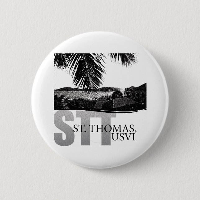 Badge Rond 5 Cm U.S. Les Îles Vierges (Devant)