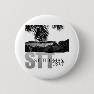 Badge Rond 5 Cm U.S. Les Îles Vierges