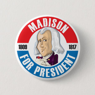 Badge Rond 5 Cm U.S. Les Présidents Campaign Button : #4 James